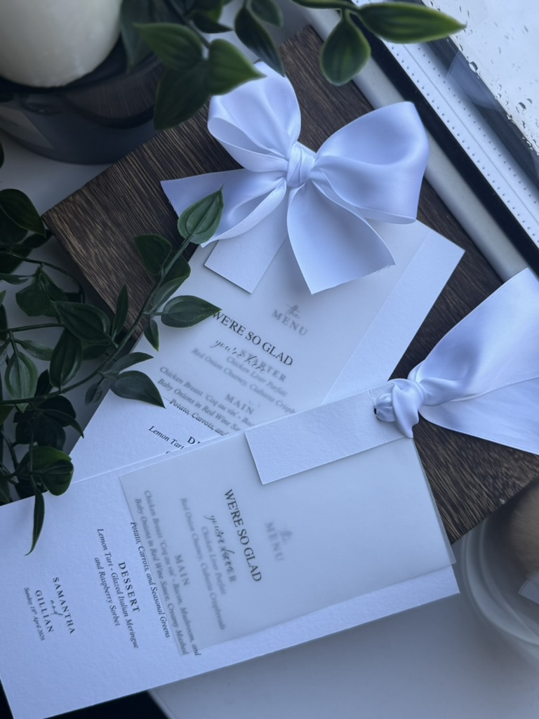 Wedding Guest Menu and Name Tag - Image 17