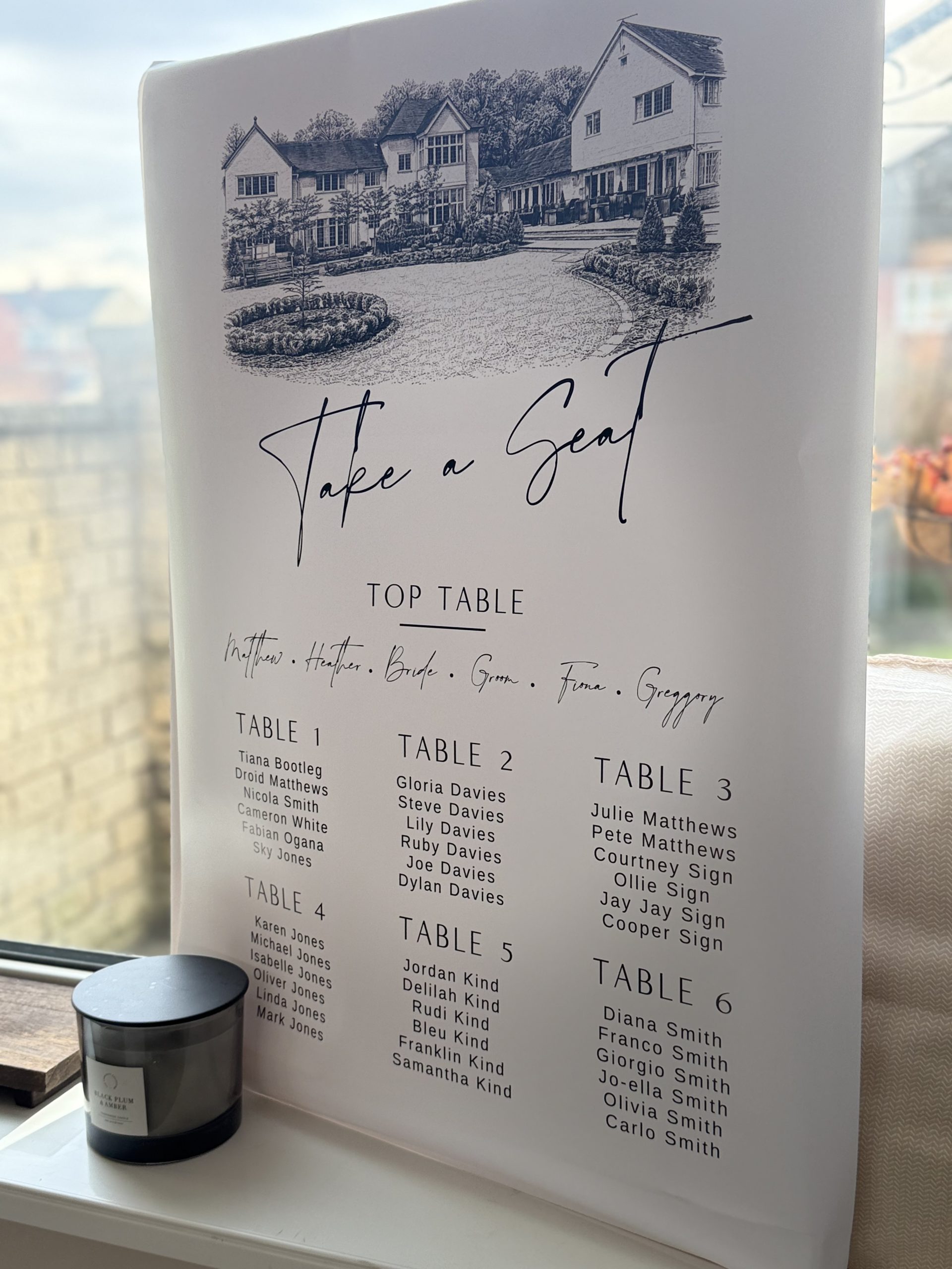 Wedding Seating Plans