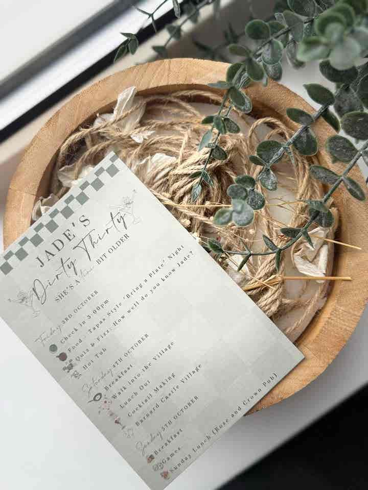 Personalised Birthday Itinerary - Image 2