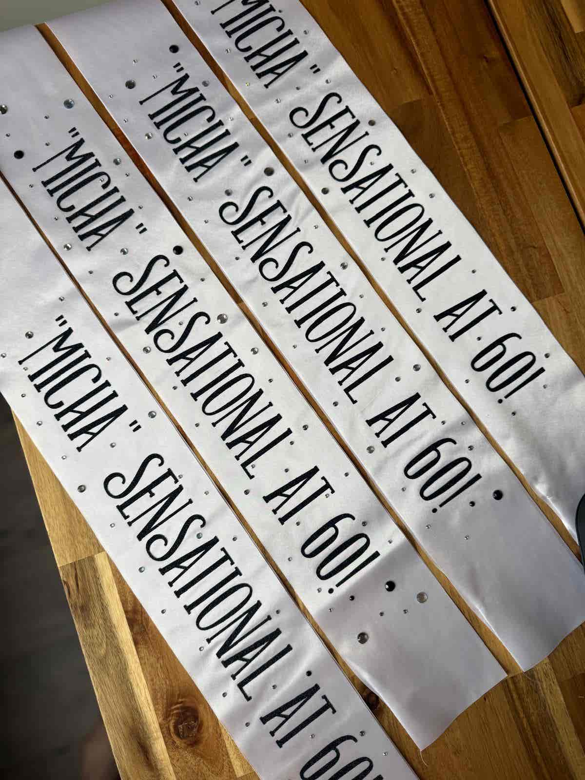 Personalised Birthday Celebration Sash